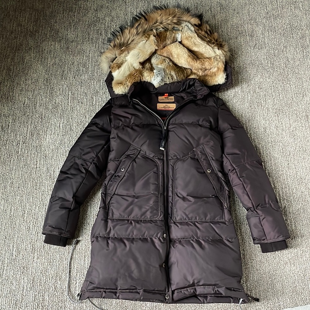 Women’s Parajumpers Long Bear Down Jacket, size Small